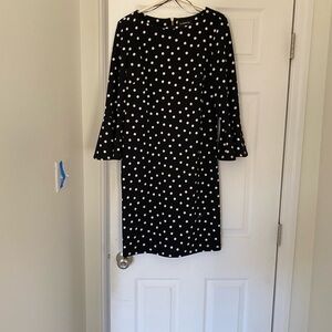 Liz Claiborne Black Dress with White Dots